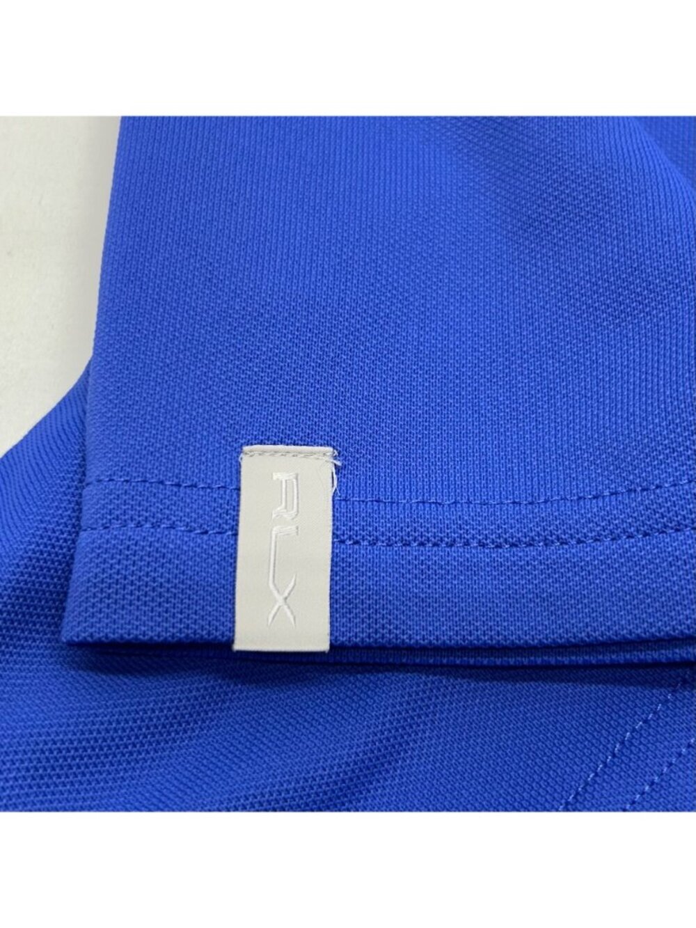 RLX Golf Performance Polo Shirt Mens Blue Short Sleeve Pocket Classic Fit - Picture 5 of 15